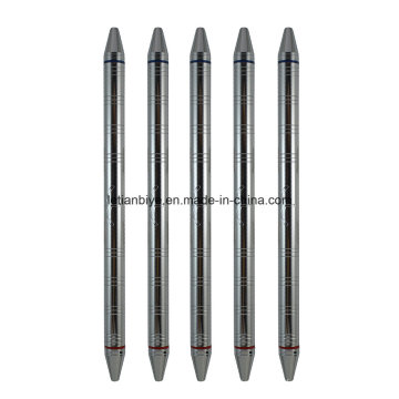 Deux stylo en métal torsadé d&#39;encre / double recharge (LT-C763)